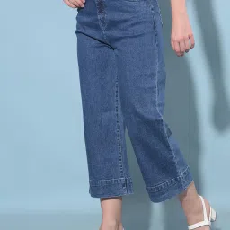 Crimsoune Club Blue Cotton High Rise Jeans image 4