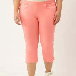 theRebelinme Peach Cotton Capris-picture-35