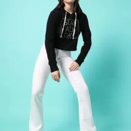 Campus Sutra Black Cotton Graphic Print Sweatshirt-picture-29