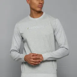 Allen Solly Grey Cotton Regular Fit Texture Sweatshirts-image-61