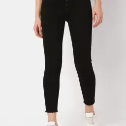 Vero Moda Black Skinny Fit High Rise Jeans-image-25
