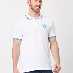 Being Human White Regular Fit Polo T-Shirt image 4