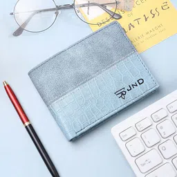 JND Men Colourblocked Cut Work PU Two Fold Wallet-image-35