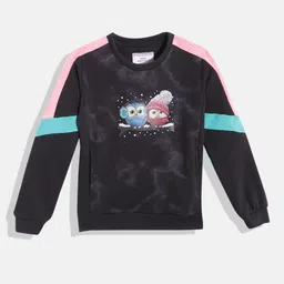 Monte Carlo Girls Black & Blue Graphic Printed Sweatshirt-picture-26