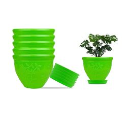 go hooked 6 Inch Victor Pot for Plants with Saucer Tray-picture-23