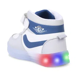 KATS Kids Sky Blue JORDAN Led Light Sneakers image 4