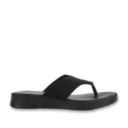 Mochi Women's Black Thong Sandals image 3