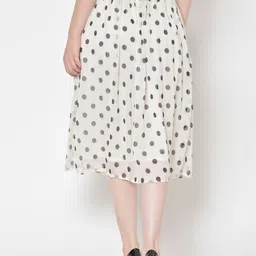 BAESD Women Geometric Printed Chiffon Casual Flared Midi Flared Skirt image 4