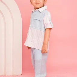 Lazycub Boys Striped Shirt With Trousers Clothing Set image 2