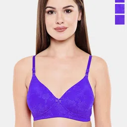 Bodycare Pack of 3 Full Coverage Heavily Padded Non wired Tshirt Bra-image-8