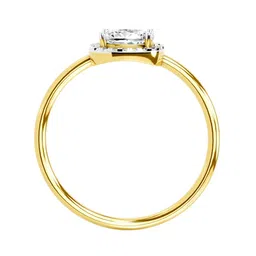 Sparkles 14K Gold Emerald Halo Diamond Studded Round Shape Finger Ring 1.37 Carat image 2