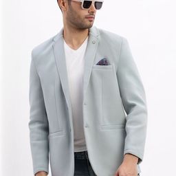 SHOWOFF Men Cotton Blend Single-Breasted Blazer-picture-6