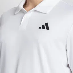 Adidas White CLUB 3STR Polo T-Shirt image 4