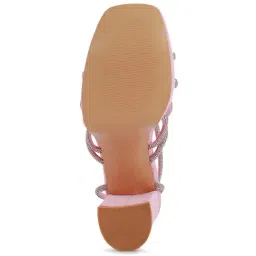 London Rag Women's Pink Ankle Strap Sandals image 4