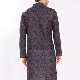 DIVISIVE Men Geometric Printed Daily Cotton Straight Kurta image 4