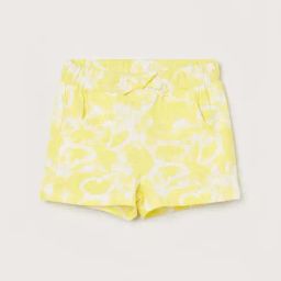 Juniors By Lifestyle Yellow Cotton Regular Fit Printed Shorts-picture-6