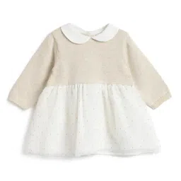 Chicco Girls Light Natural Regular Fit Printed Dress-image-26