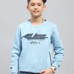 Monte Carlo Boys Sky Blue Cotton Blend Printed Sweatshirt-picture-25