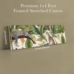 Art Street Green & Multicoloured Single Piece Canvas Other Wall Paintings image 2