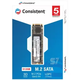 Consistent Internal SSD M.2 (2280) 512 GB with PCIe Gen 3.0 x4 NVMe Interface, CTM2S512S6 image 2