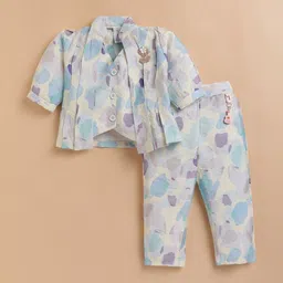 KIDZELLO Girls Printed Tunic with Trousers-picture-26