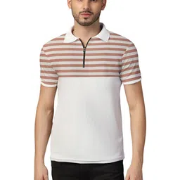 Blisstone Men Striped Polo Collar T-shirt-picture-25