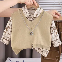 LULU & SKY Boys Printed T-shirt with Trousers-picture-56