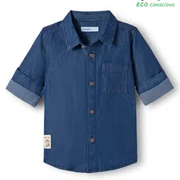 Babyoye 100% Cotton Full Sleeves Denim Shirt - Blue-picture-24