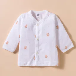 Zero Fleece Knit Full Sleeves Jhablas With Animal Print Pack of 3 - White image 4