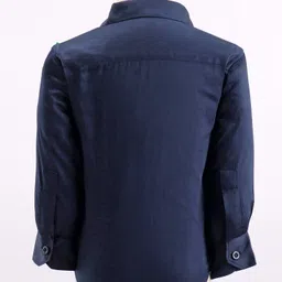 Robo Fry Cotton Woven Full Sleeves Party Suit with Bow & Waist Coat Solid Colour - Green image 5