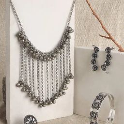 Teejh Aihole Oxidised Silver Jewellery Gift Set-picture-17