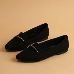 Eridani Women's Peony Black Loafers image 4