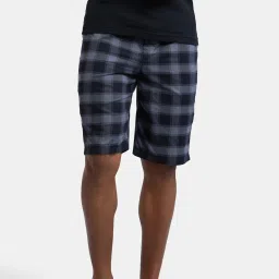 Jockey US88 Men's Super Combed Mercerized Cotton Woven Regular Fit Printed Bermuda (Prints May Vary) image 4