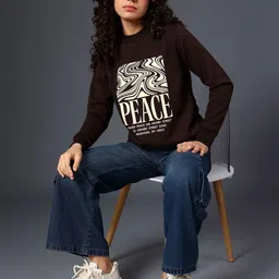 LIMEROAD Women Printed Sweatshirt image 5