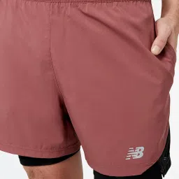 New Balance Black & Pink Comfort Fit Sports Shorts image 4