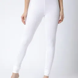 R&B White Cotton Leggings-picture-22