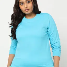 Bewakoof Blue Round Neck Plus Size Sweatshirt-picture-12