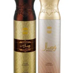 Ajmal Wisal Dhahab & Wisal Deodorant Spray for Unisex - Pack of 2-picture-12