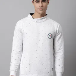Cantabil White Regular Fit Printed Sweatshirt-image-36