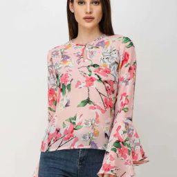 Cation Pink Printed Top-picture-34