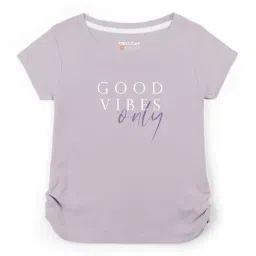 HELLCAT Purple Graphic Print T-Shirt-image-60