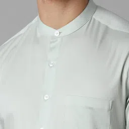 Louis Philippe Green Slim Fit Shirt image 4