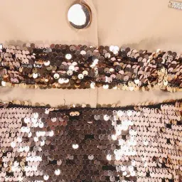 Cutecumber Girls Beige Embellished Dress image 5