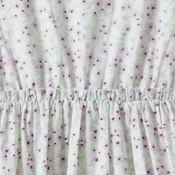 R&B Kids White Floral Regular Fit Dress image 5