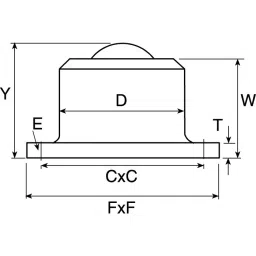 ALWAYSE Ball Transfer Unit with 25.4 mm diameter Steel ball, 7122 image 2