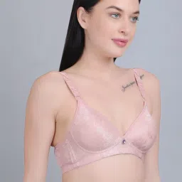 mod & shy Pink Self Pattern T-Shirt Bra image 4