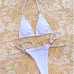 liker travel luggage Halter Neck Swim Bikini Set image 3