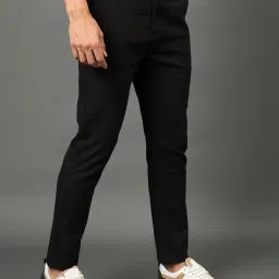 Club York Black Regular Fit Trousers image 4