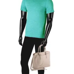 CARPISA New Mandy V2 Beige Synthetic Solid Laptop Messenger Bag image 2