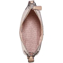 Guess Khaki HOLLEY Logo Cross Body Bag image 4